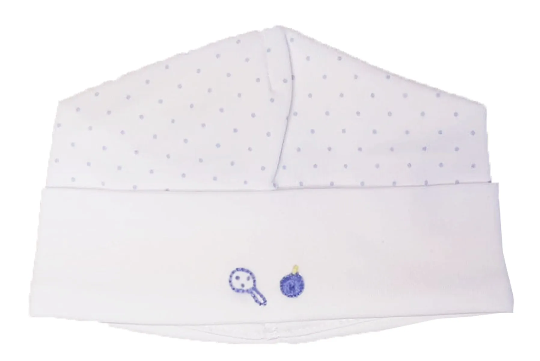 Baby Boy's Blue Dot Print Hat