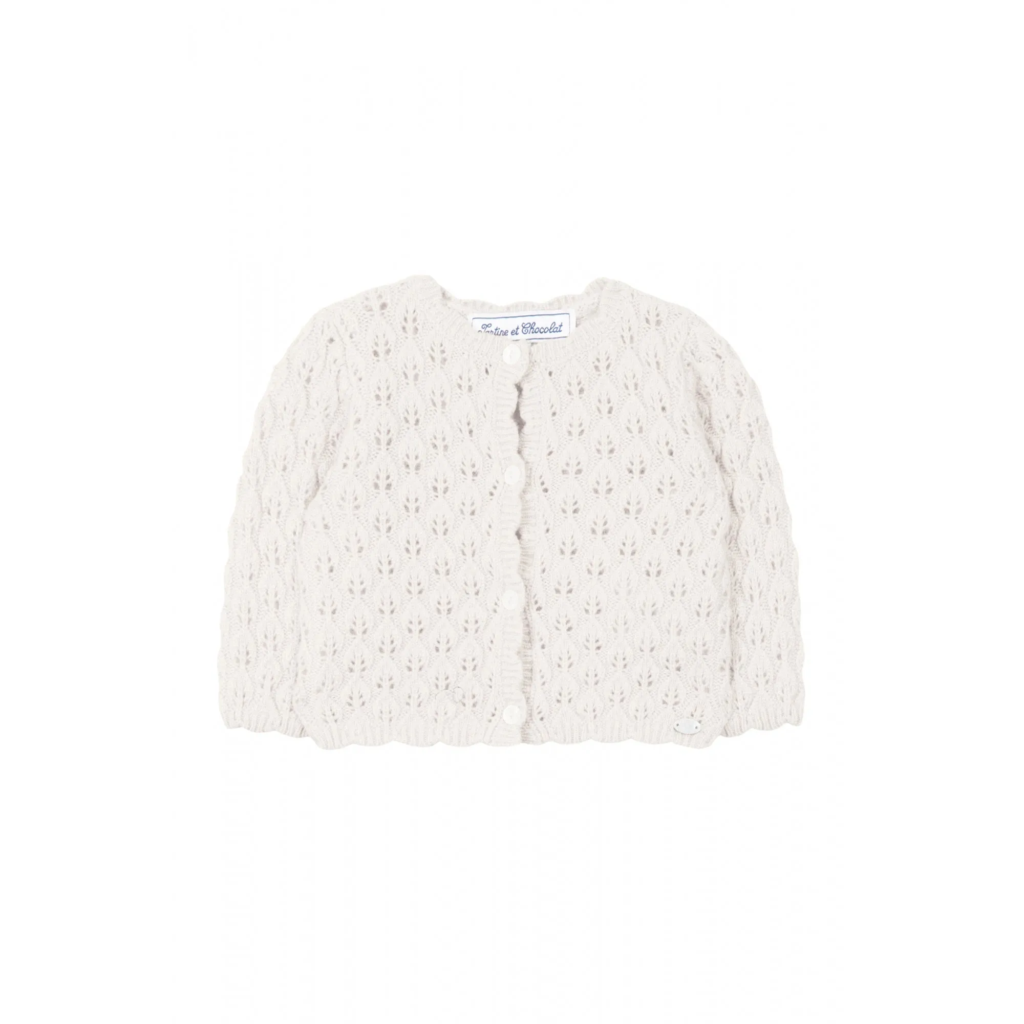 Baby Openwork Knit Cardigan