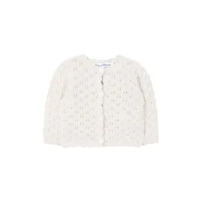 Baby Openwork Knit Cardigan