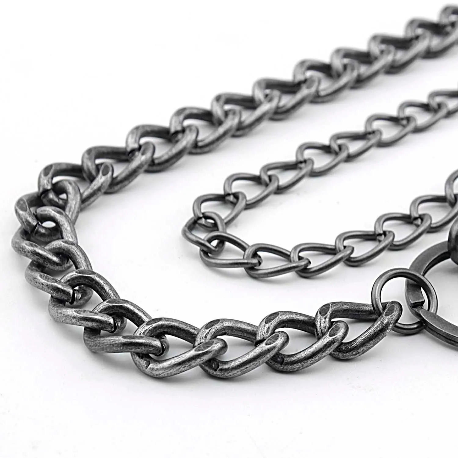 Badass Double Silver Wallet Chain Long Biker Wallet Chain Punk Pants Chain For Men