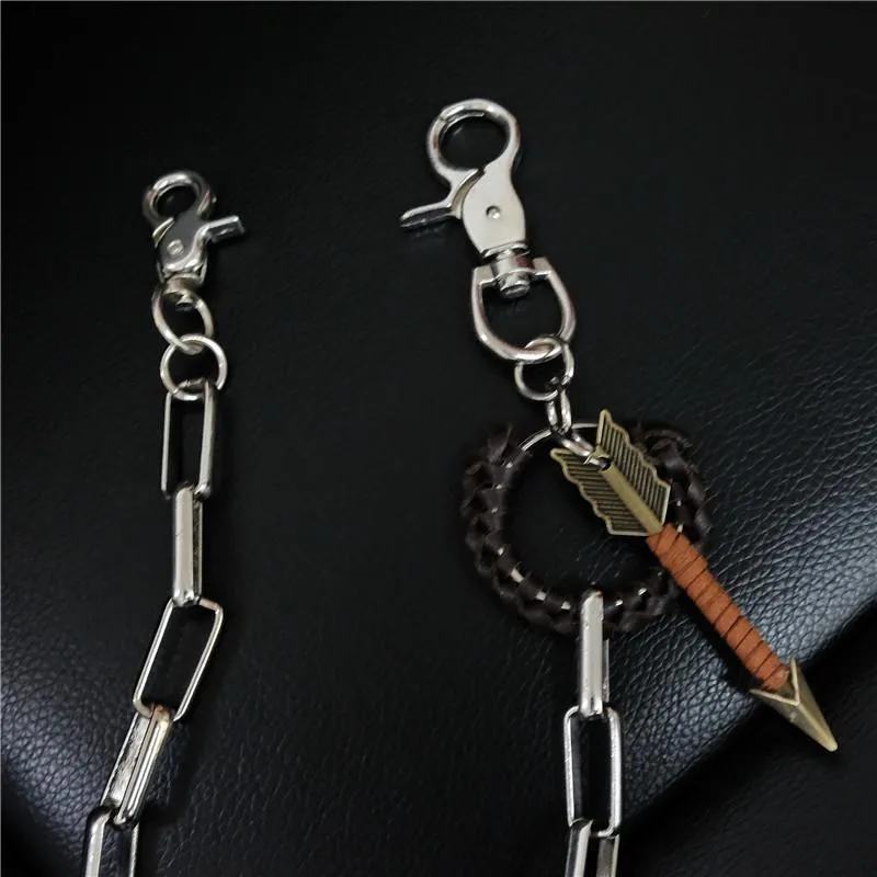 Badass Mens Arrow Stainless Key Chain Pants Chain Wallet Chain For Men