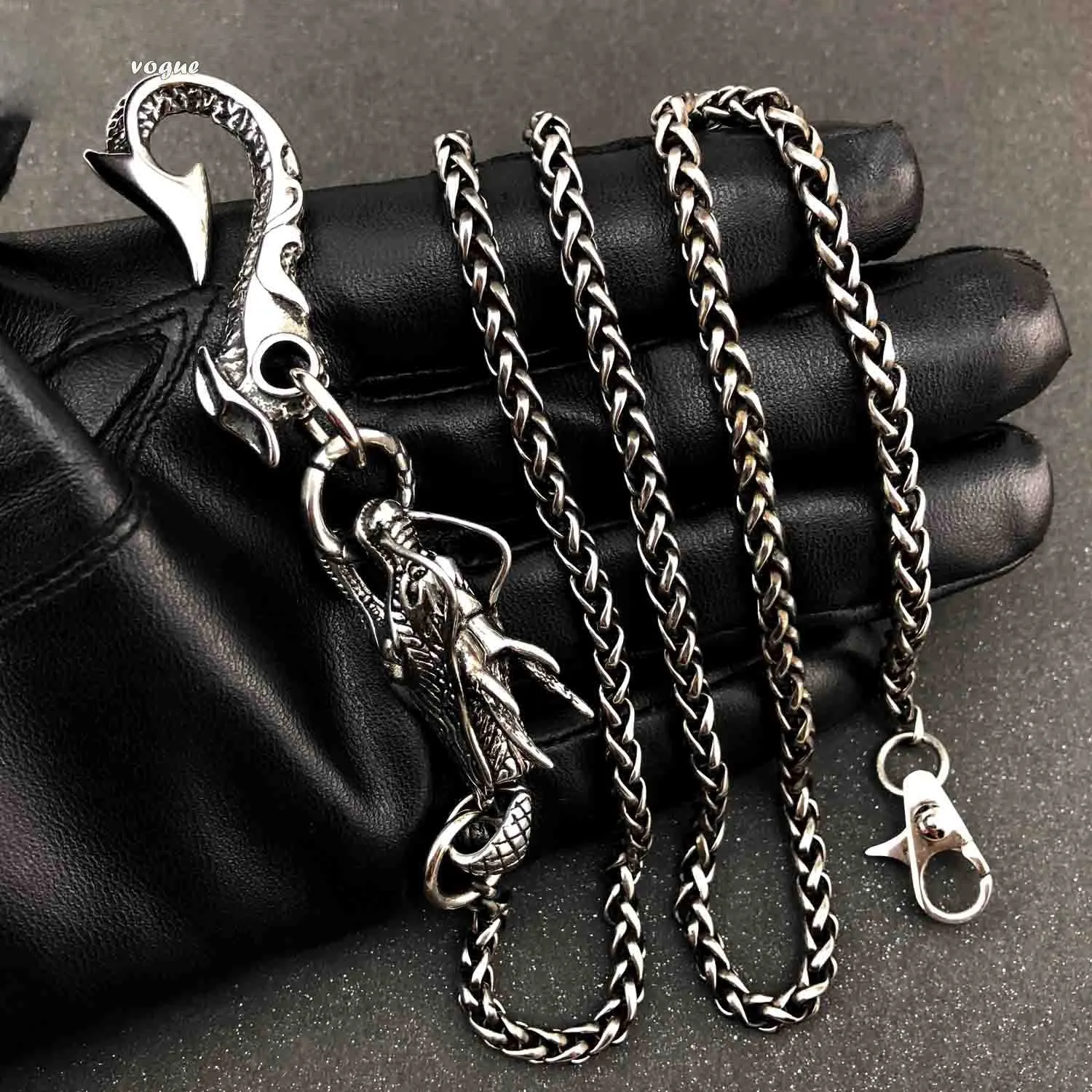 Badass Silver Dragon Mens Wallet Chain jeans chain jean chain Fashion Pants Chain For Men