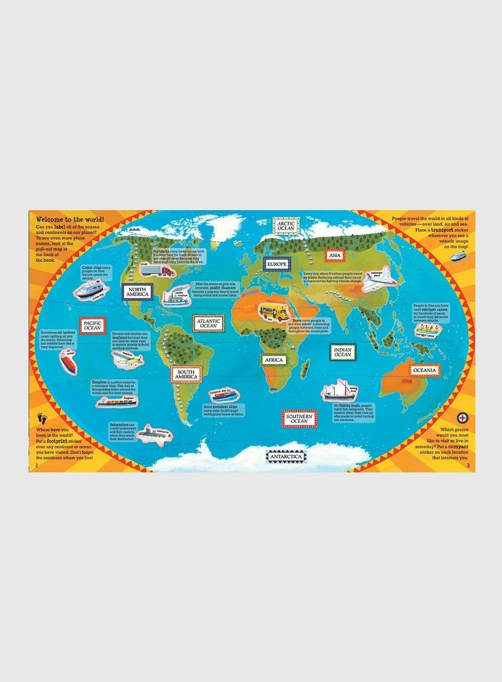 Barefoot Books World Atlas Sticker Book