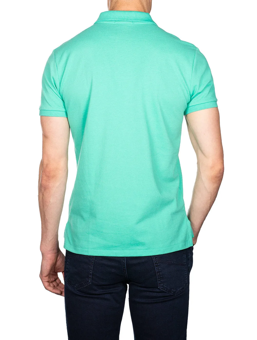 Basic Short Sleeve Polo Green