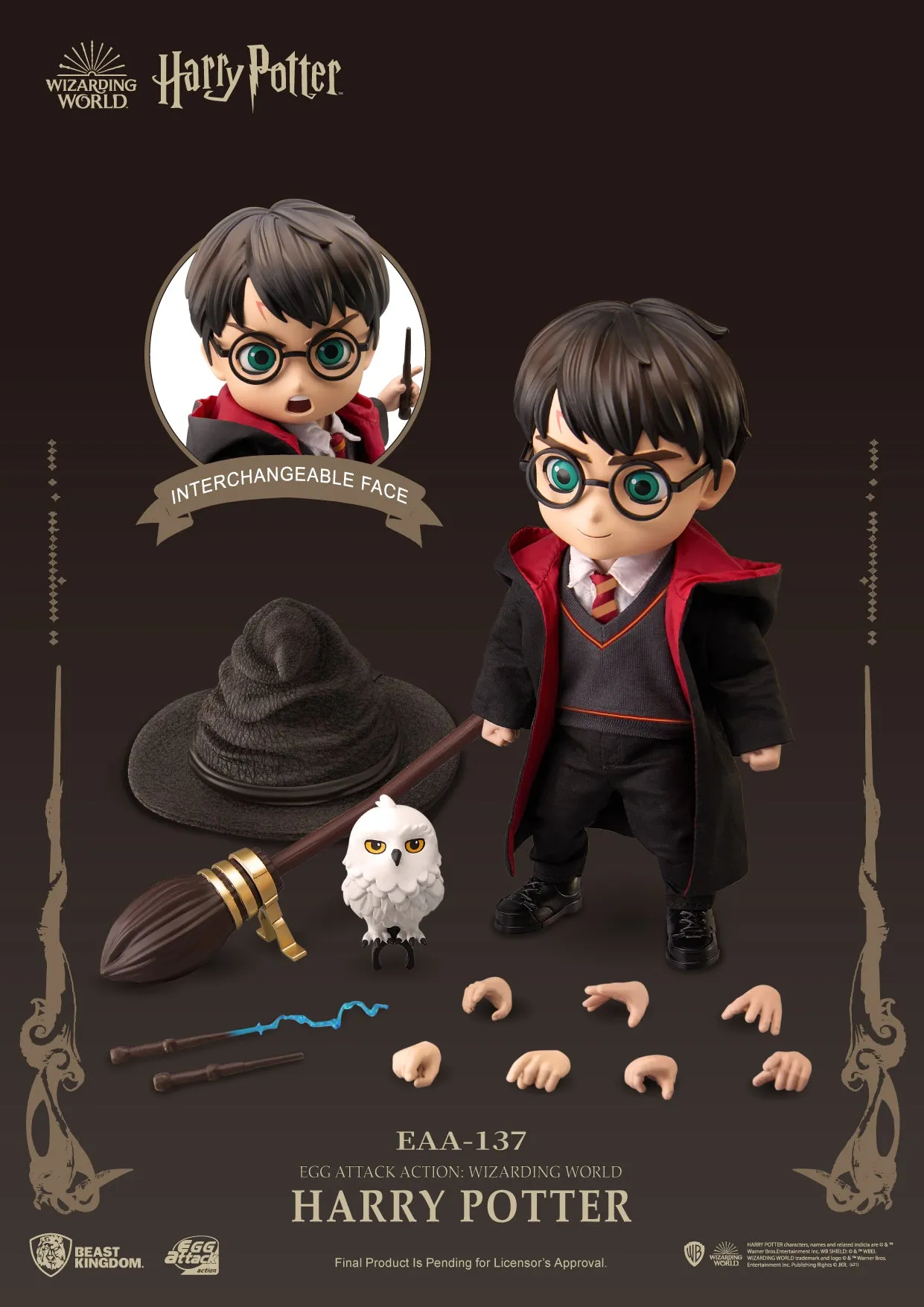 Beast Kingdom EAA-137 Harry Potter Wizarding World Egg Attack Action Figure