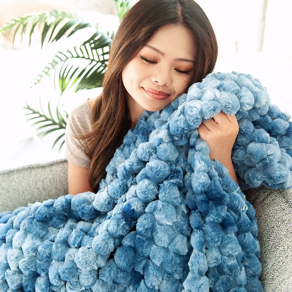 Belgian Waffle Blueberry Blanket