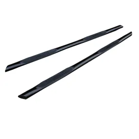 Black Powder Coated Steel Side Bars with Pads for Volkswagen Transporter T5 SWB