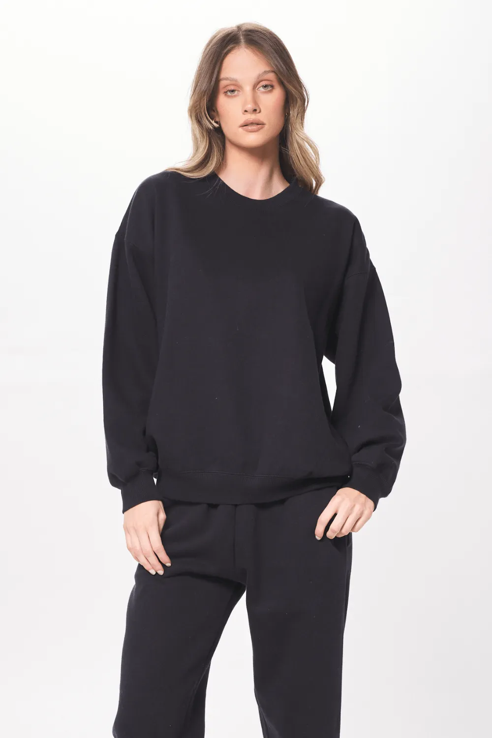 Black Proweave Crewneck Sweatshirt