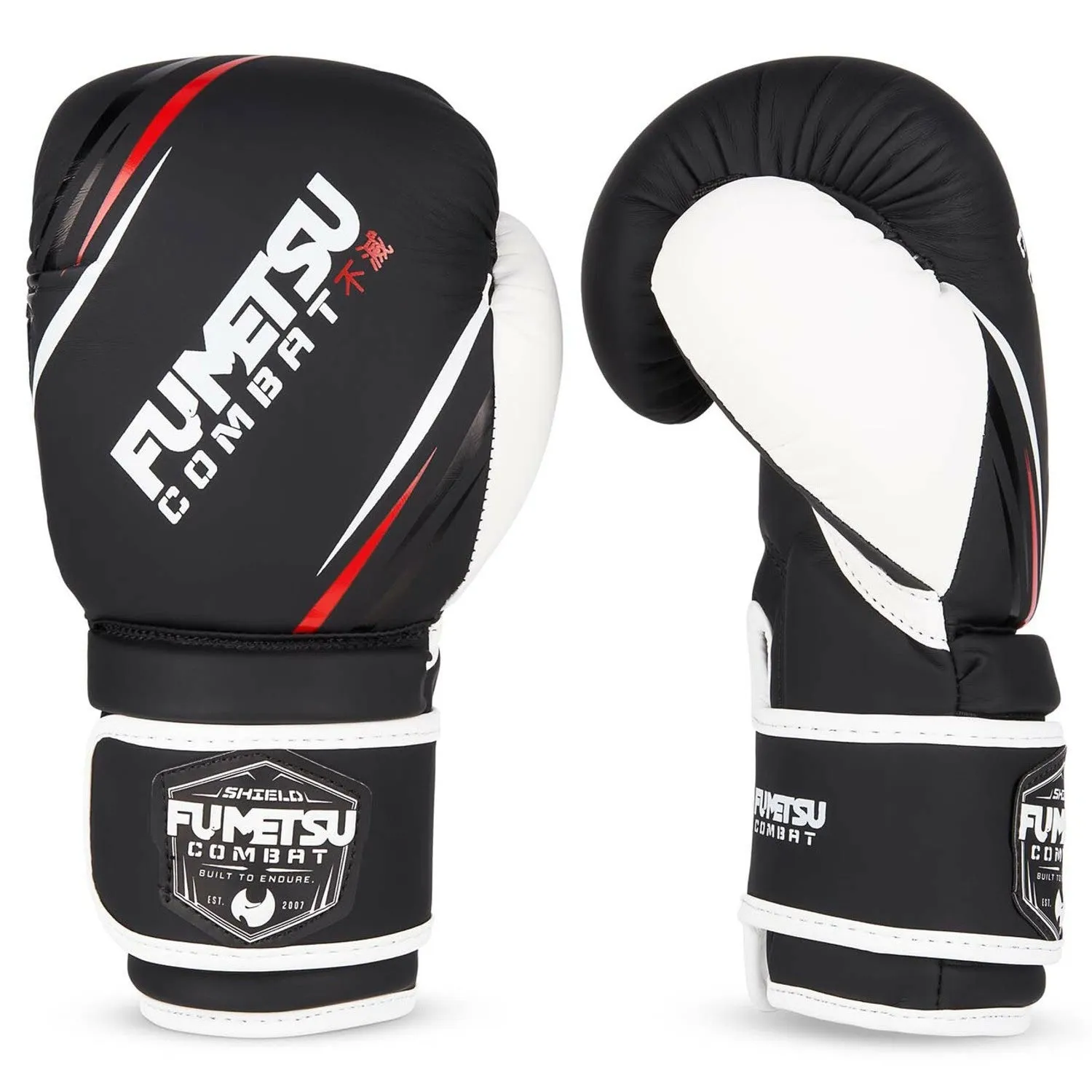 Black/White Fumetsu Shield Kids Boxing Gloves