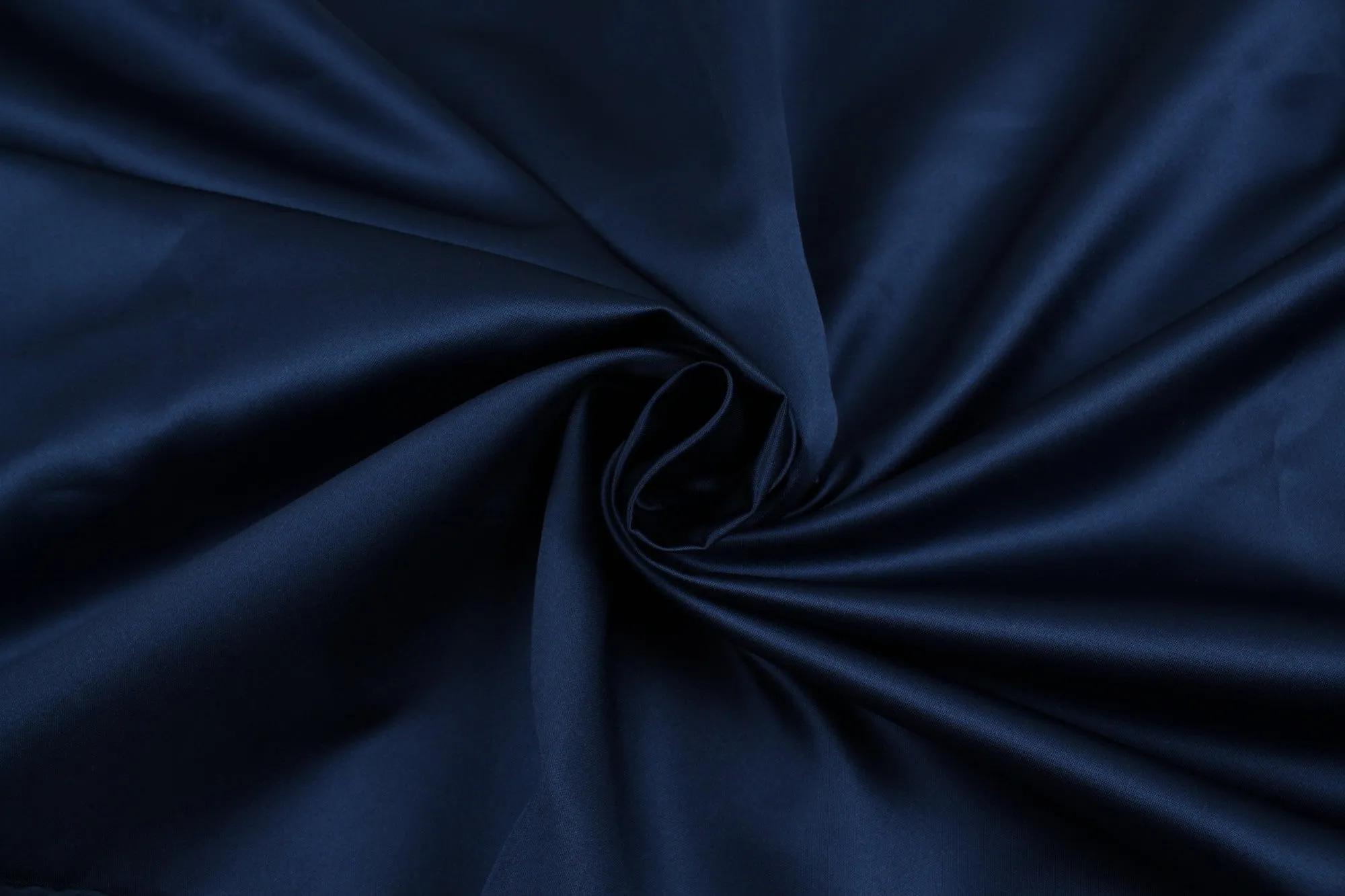 Blue Polyester Satin for Dresses - Silky Look