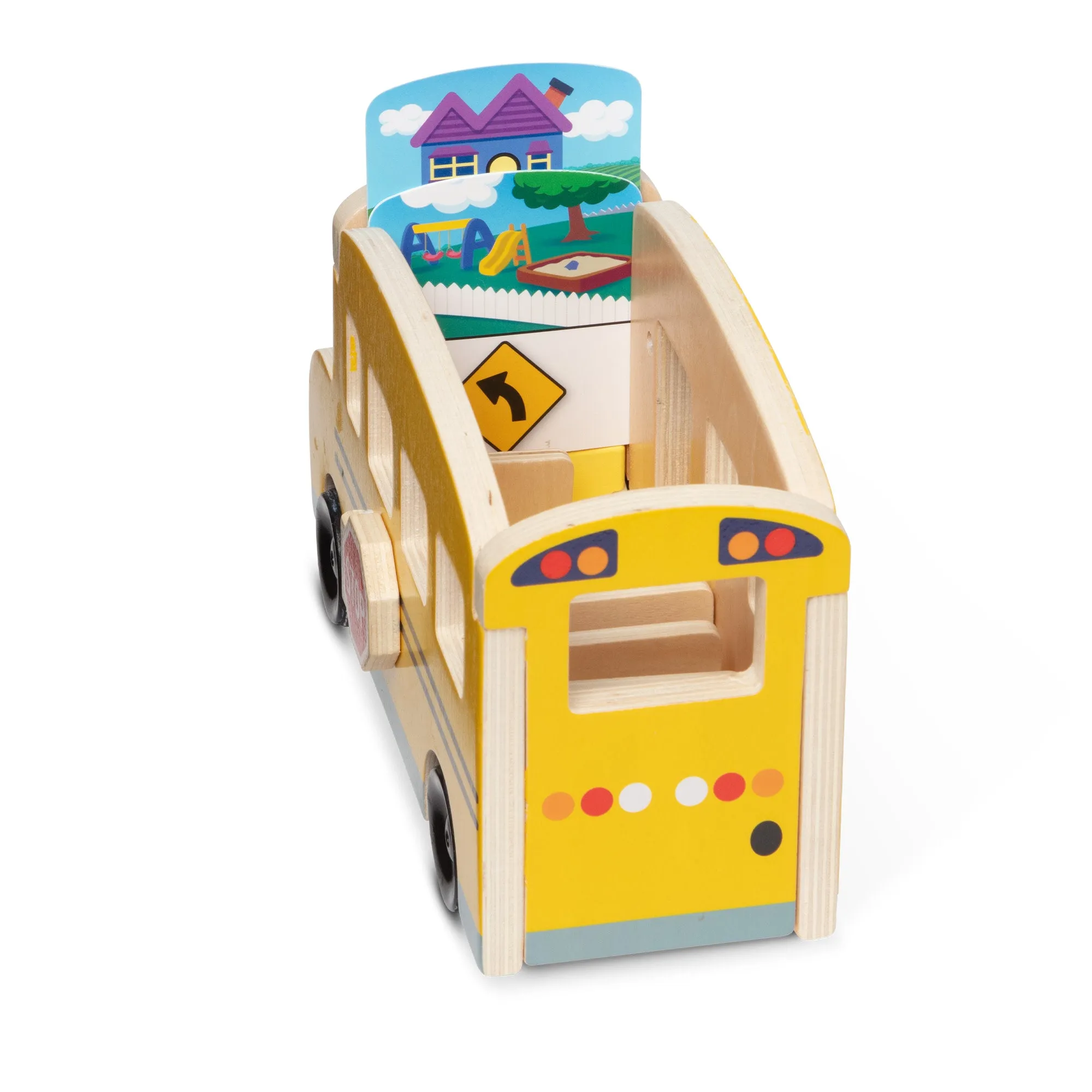 Blue's Clues & You! Wooden Pull-Back School Bus