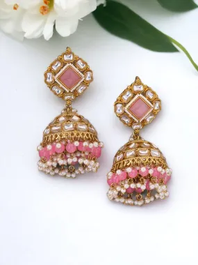 Blush Sadhika Ethnic Jhumkis