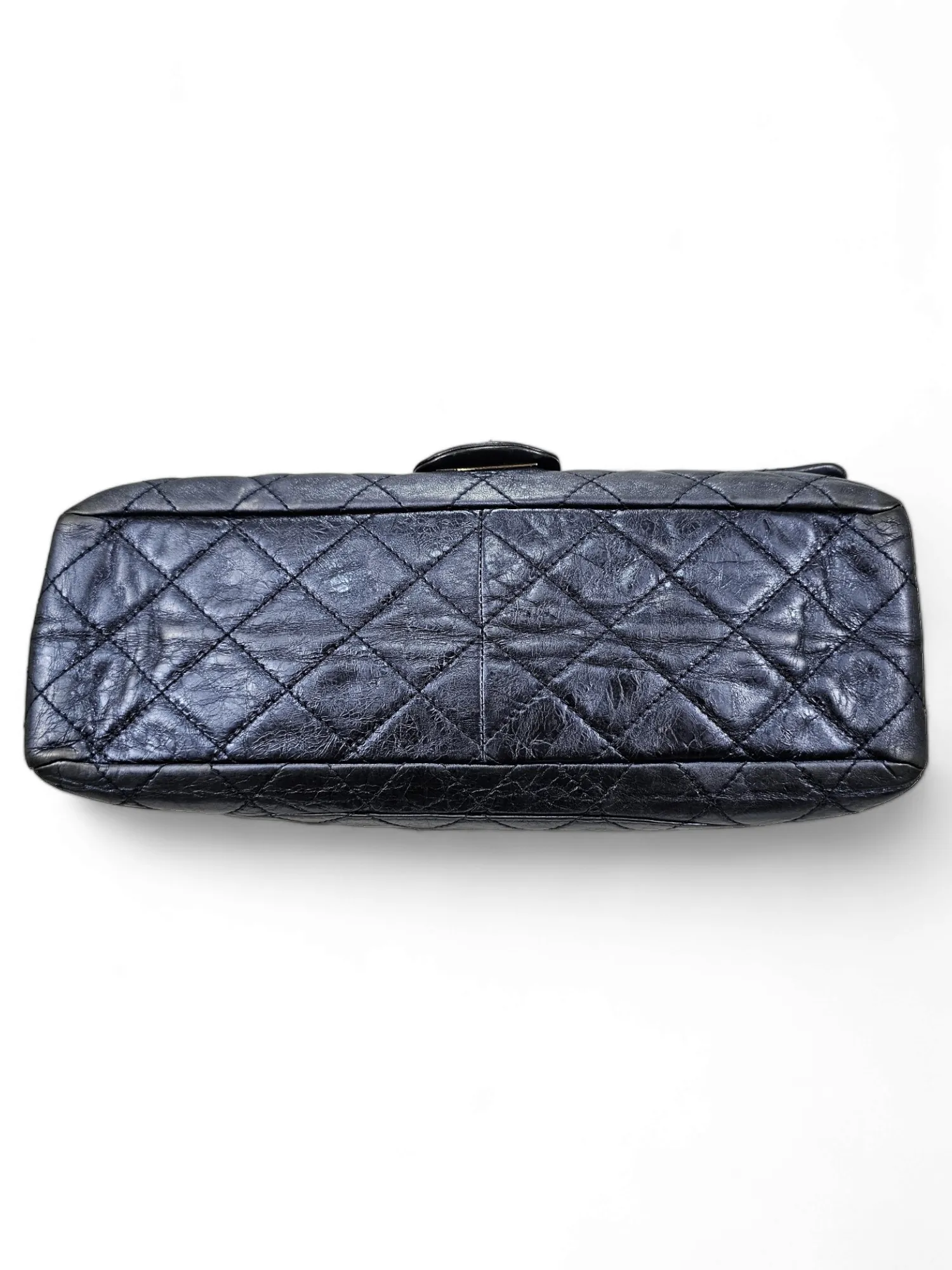 Bolsa Chanel 2.55 Reissue Jumbo Calsfskin Metalizado Azul