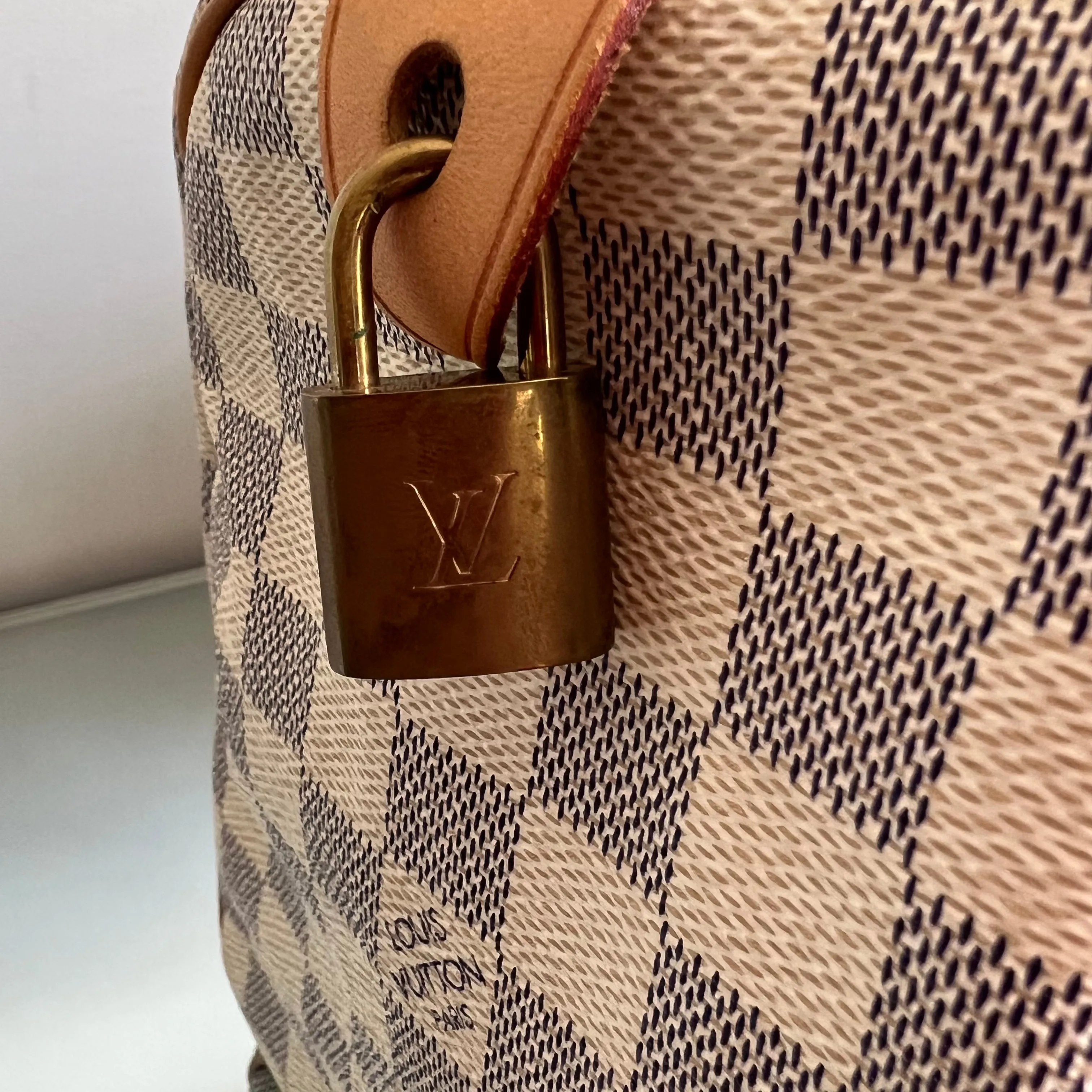 Bolsa Louis Vuitton Speedy 30 Damier Azur