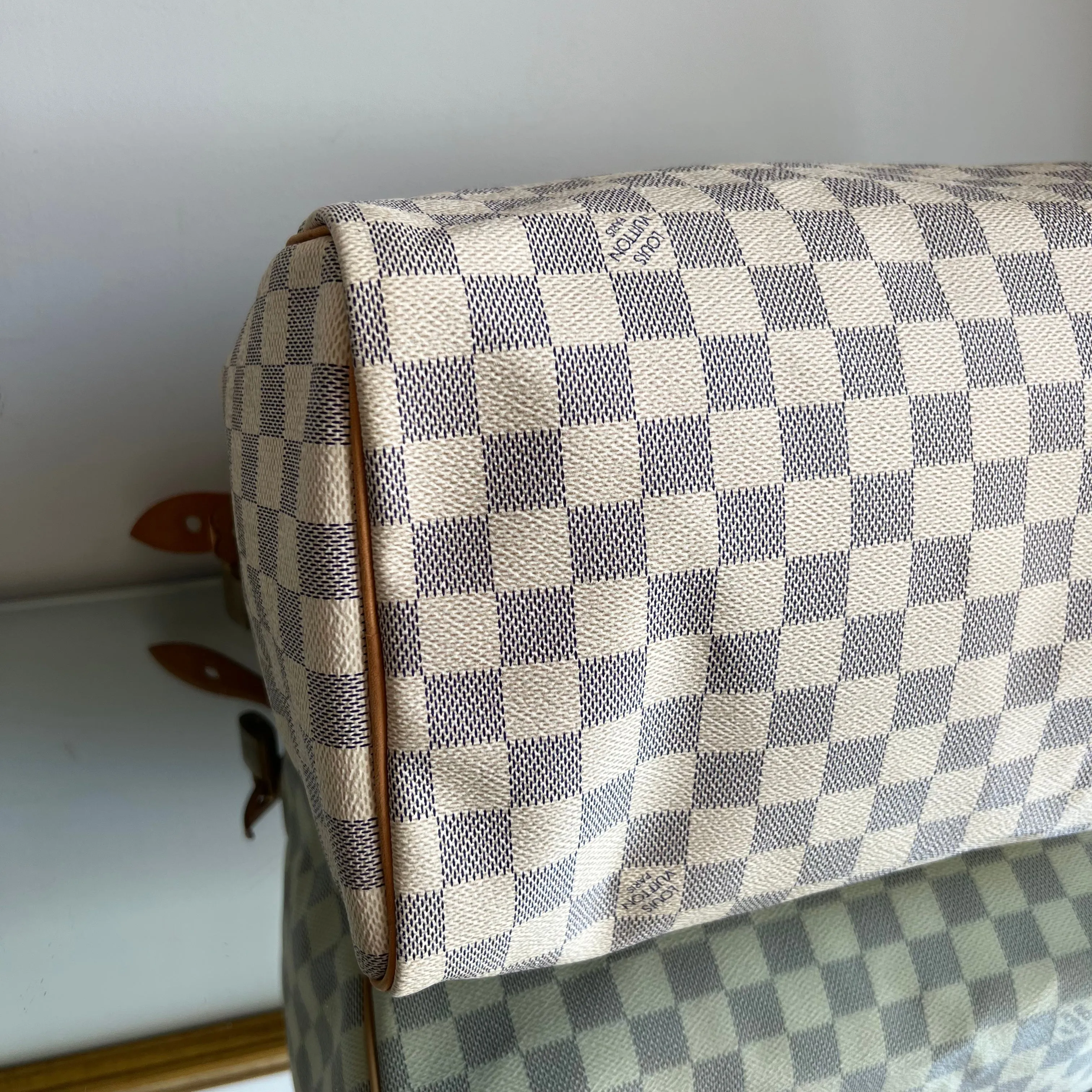 Bolsa Louis Vuitton Speedy 30 Damier Azur