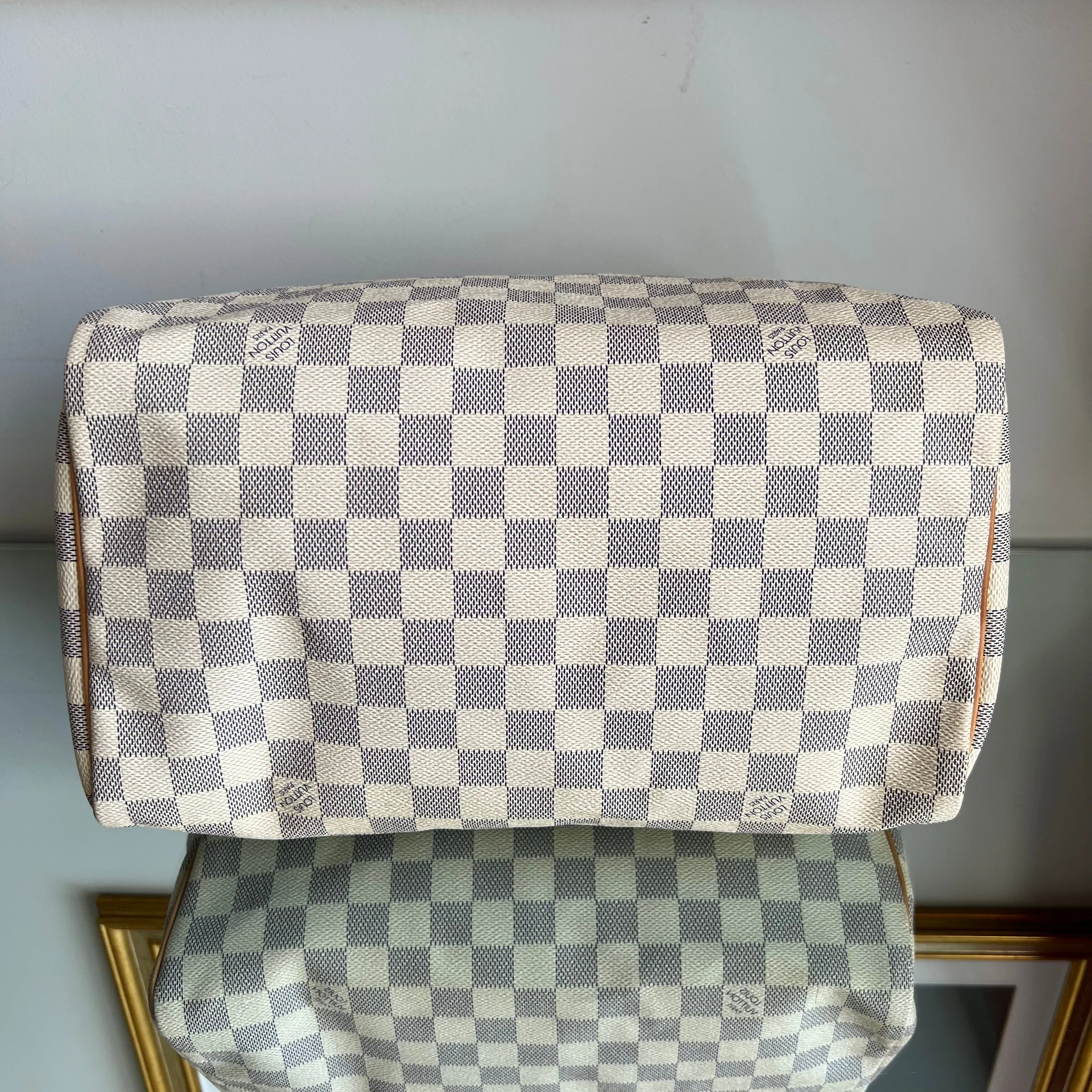 Bolsa Louis Vuitton Speedy 30 Damier Azur