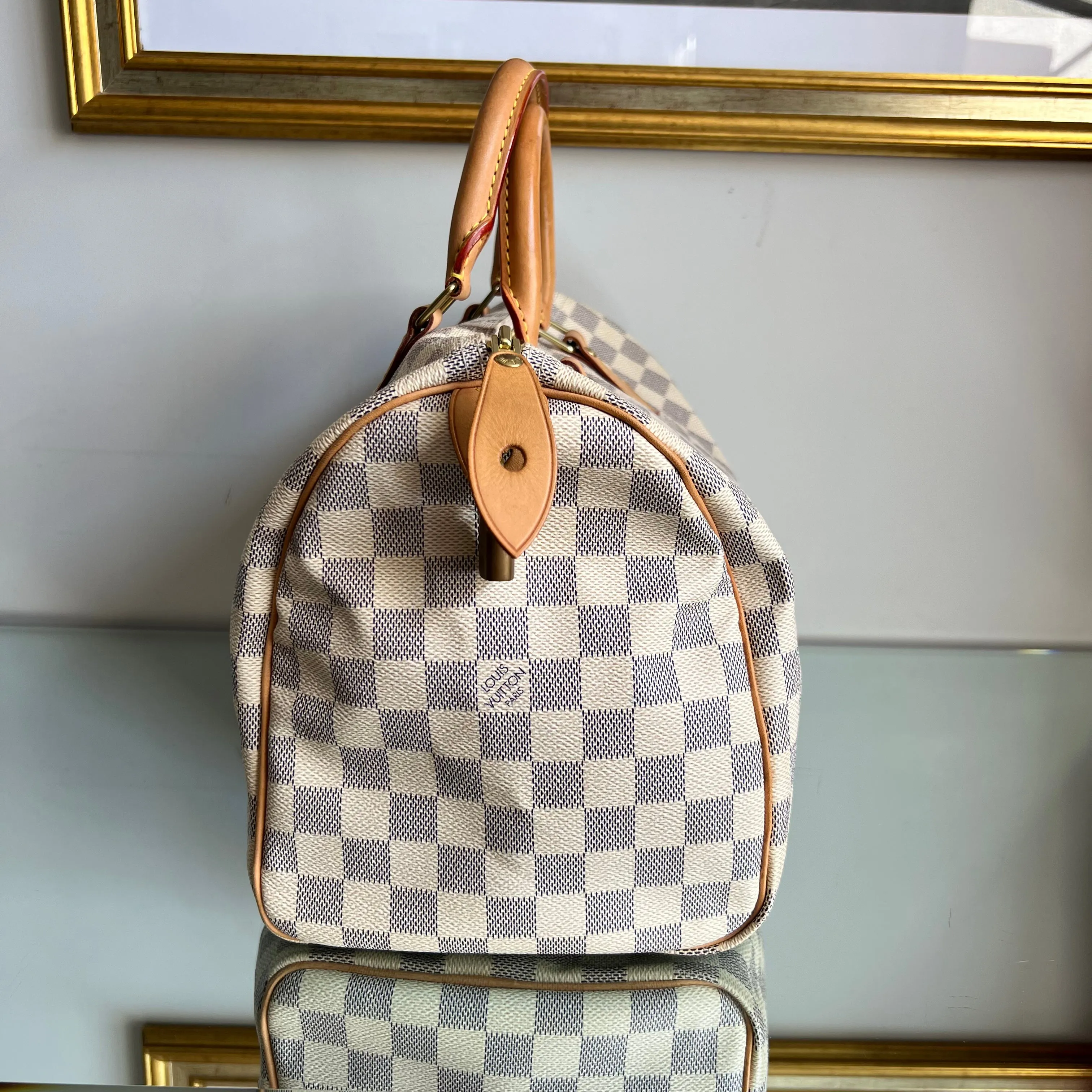 Bolsa Louis Vuitton Speedy 30 Damier Azur