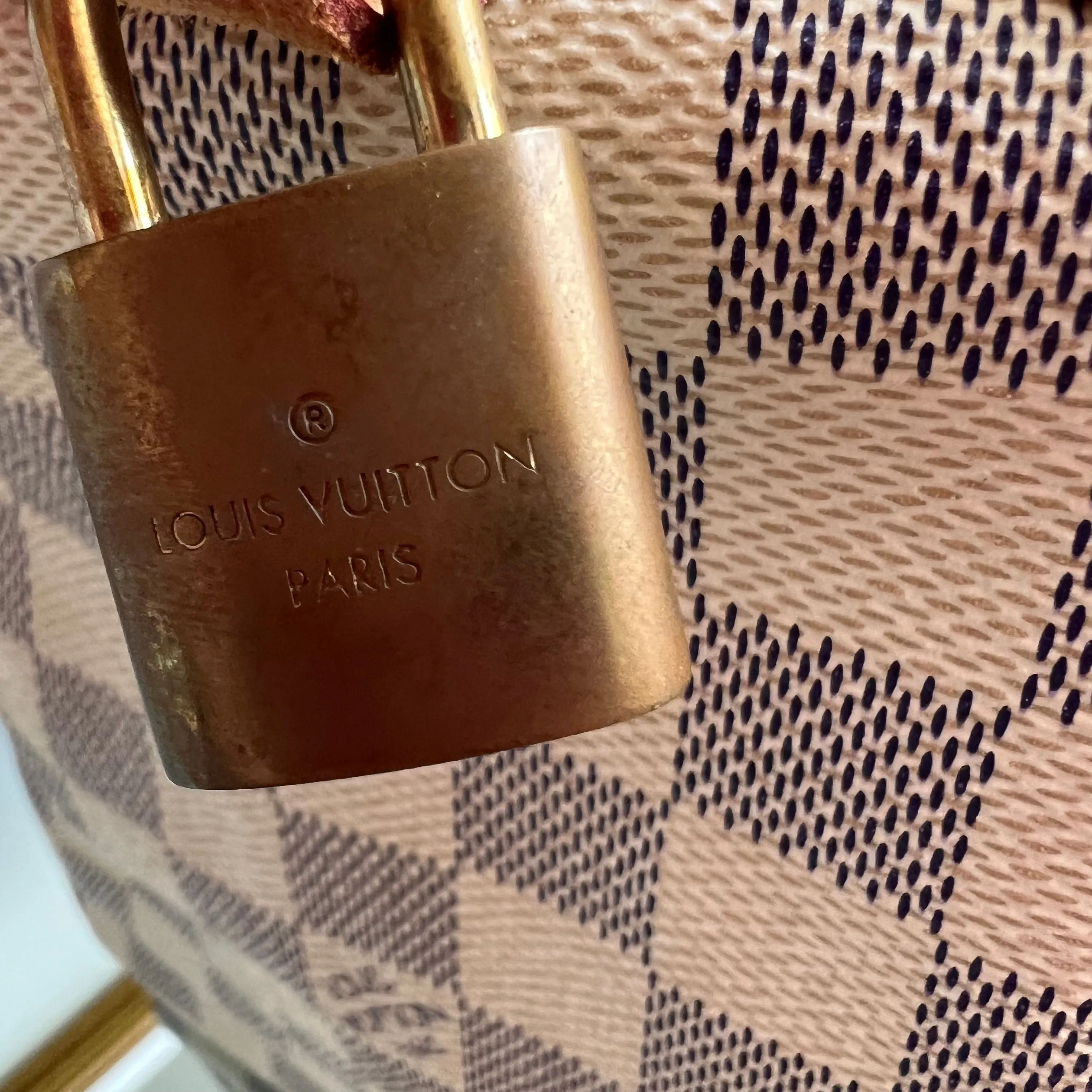 Bolsa Louis Vuitton Speedy 30 Damier Azur