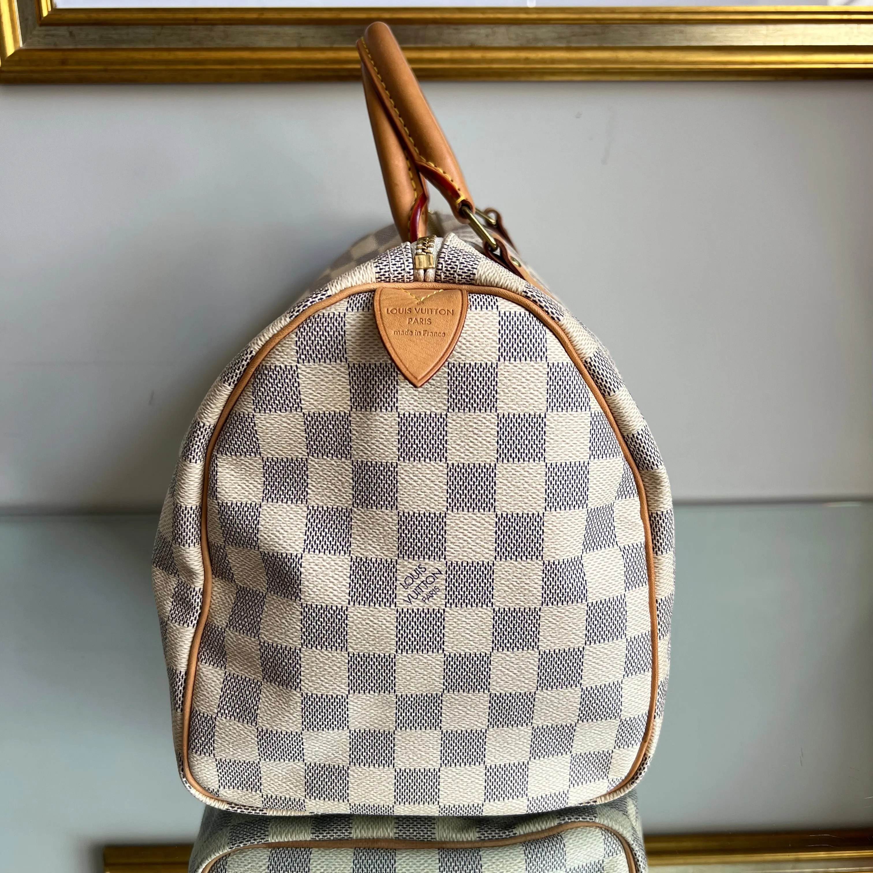 Bolsa Louis Vuitton Speedy 30 Damier Azur