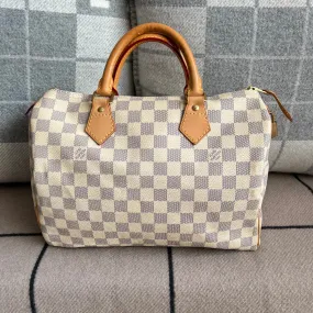 Bolsa Louis Vuitton Speedy 30 Damier Azur