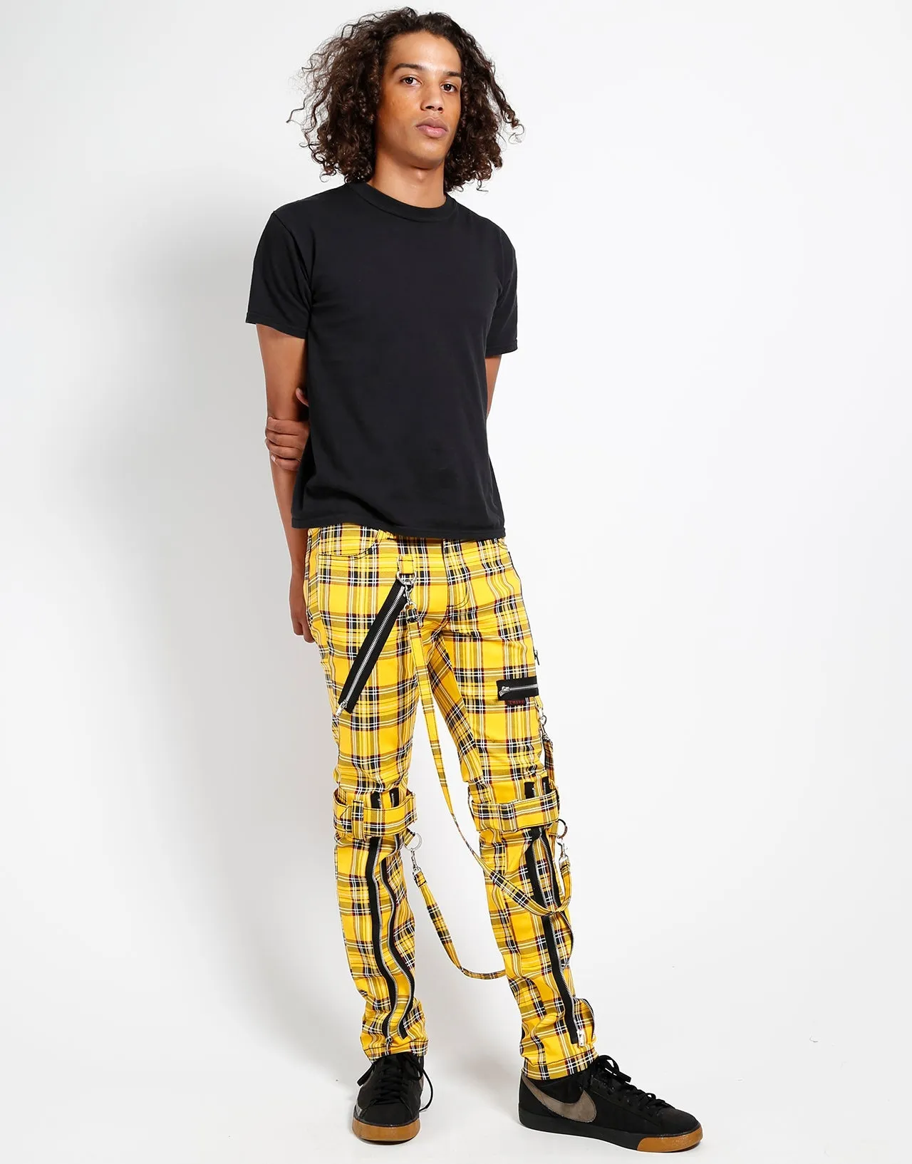 BONDAGE PANT YELLOW PLAID