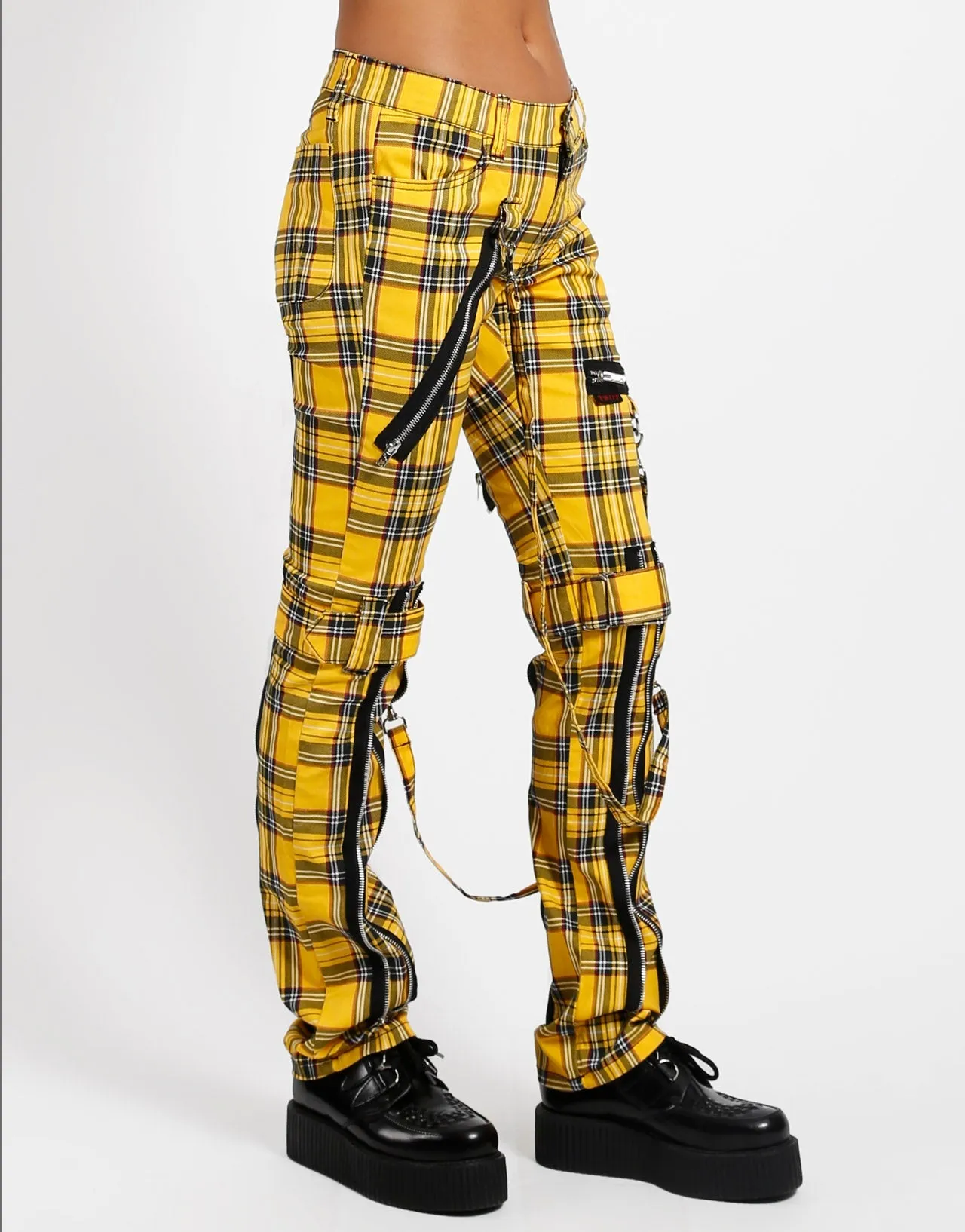 BONDAGE PANT YELLOW PLAID