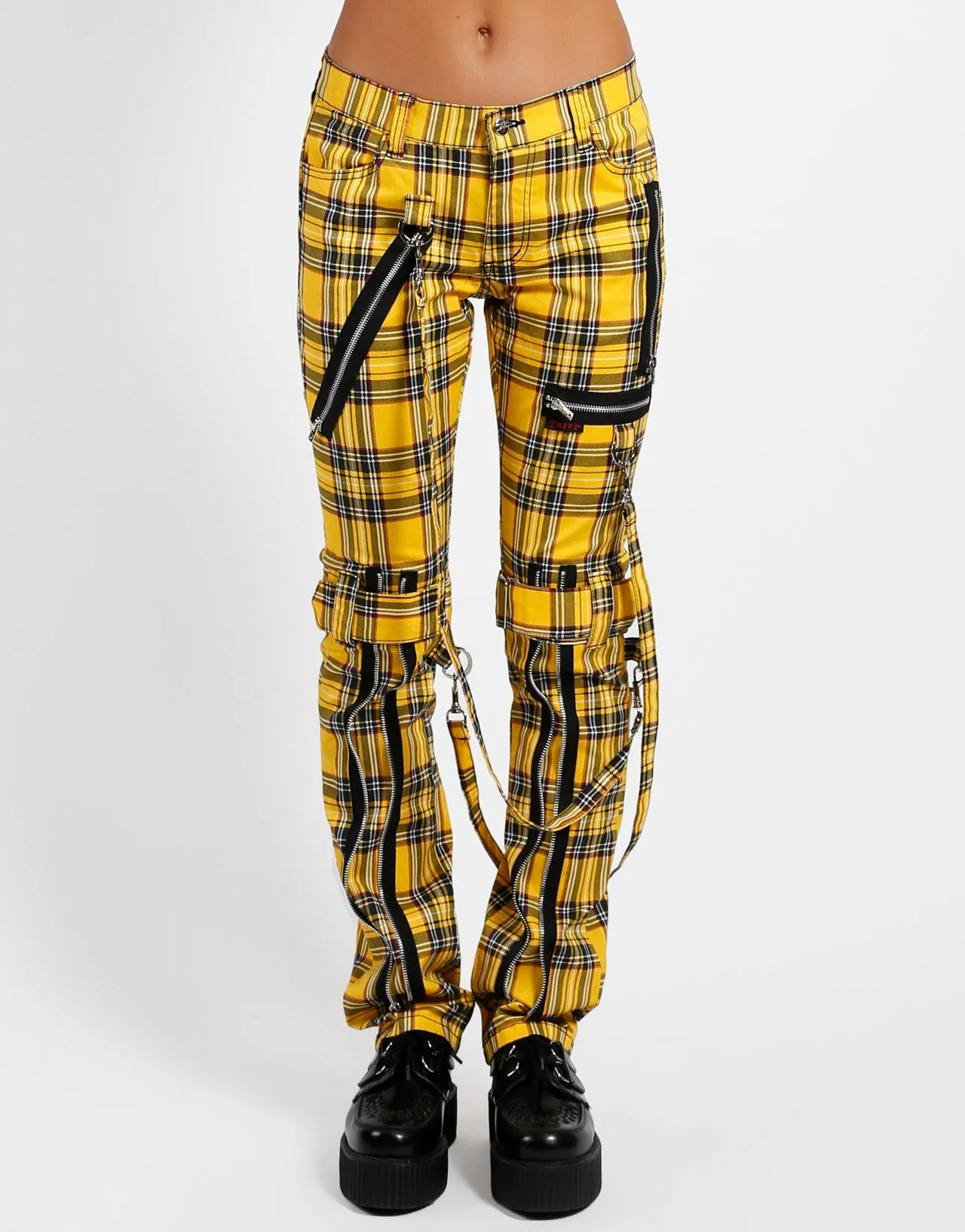 BONDAGE PANT YELLOW PLAID