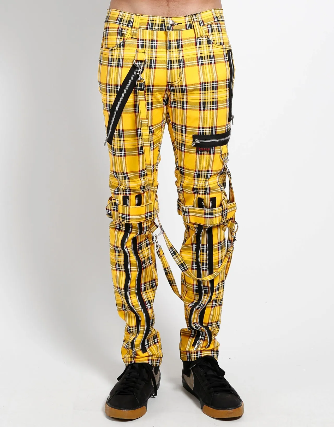 BONDAGE PANT YELLOW PLAID