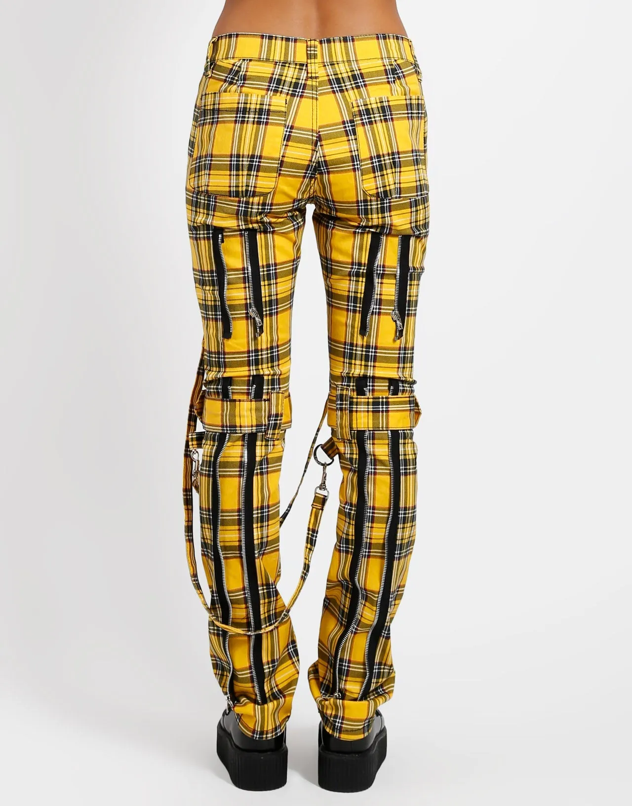 BONDAGE PANT YELLOW PLAID