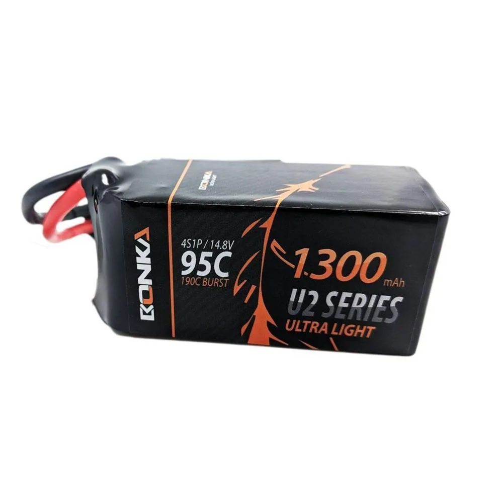 Bonka 1300mAh 95c 4s XT60 Lipo Battery BKU2-1300/95-4s [DG]