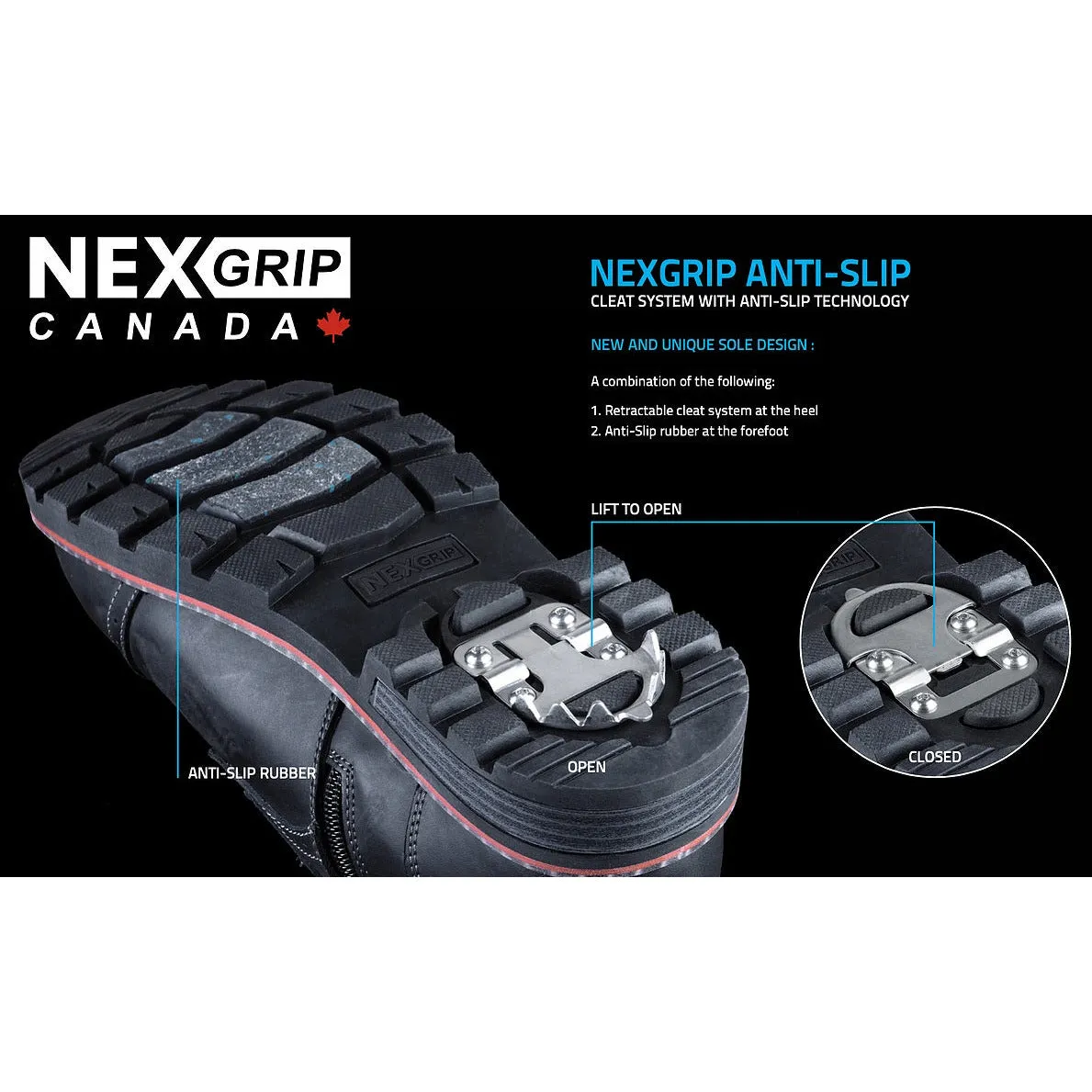 BOTTE NEXGRIP CRAMPONS ICE MELI HI