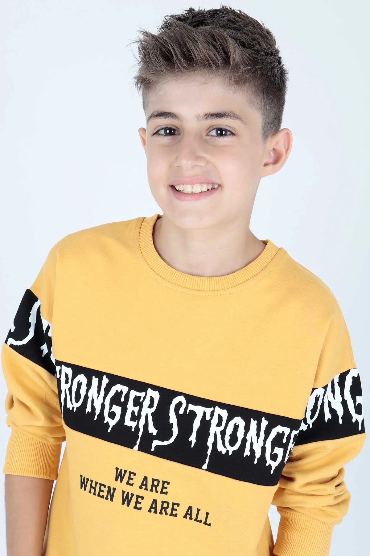 Boy Strong Printed Trend Sweatshirt AK15106