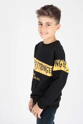 Boy Strong Printed Trend Sweatshirt AK15106