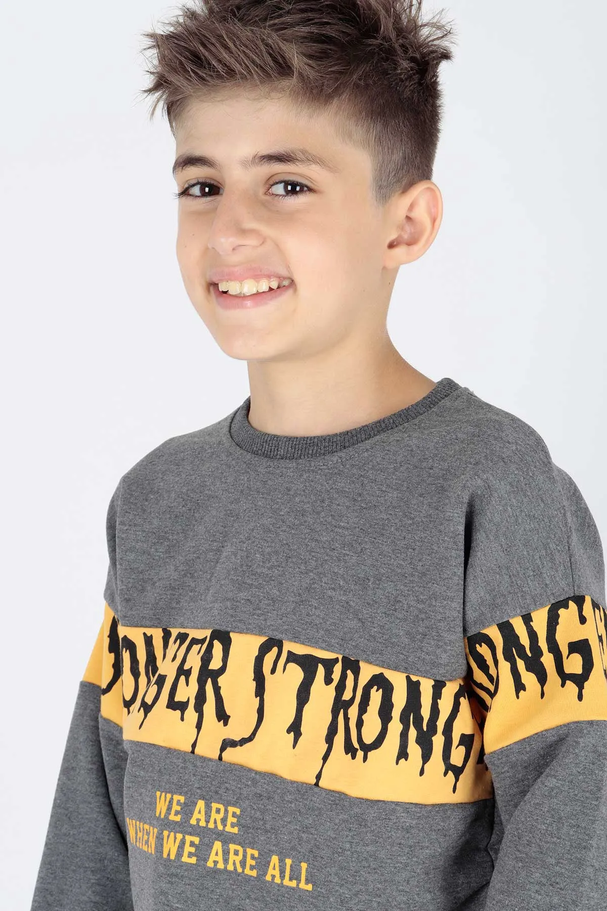 Boy Strong Printed Trend Sweatshirt AK15106