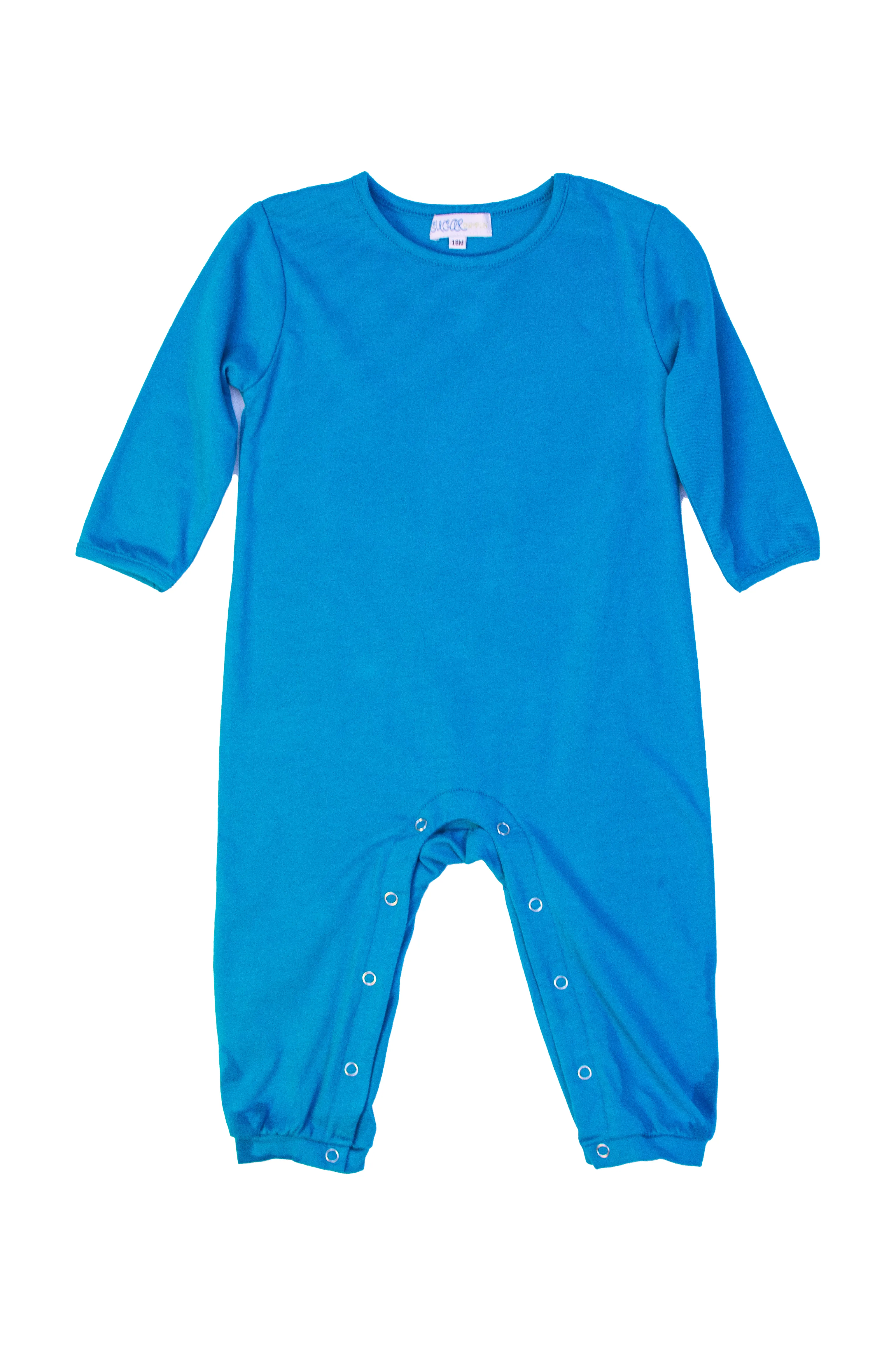 Boys Teal Knit Romper