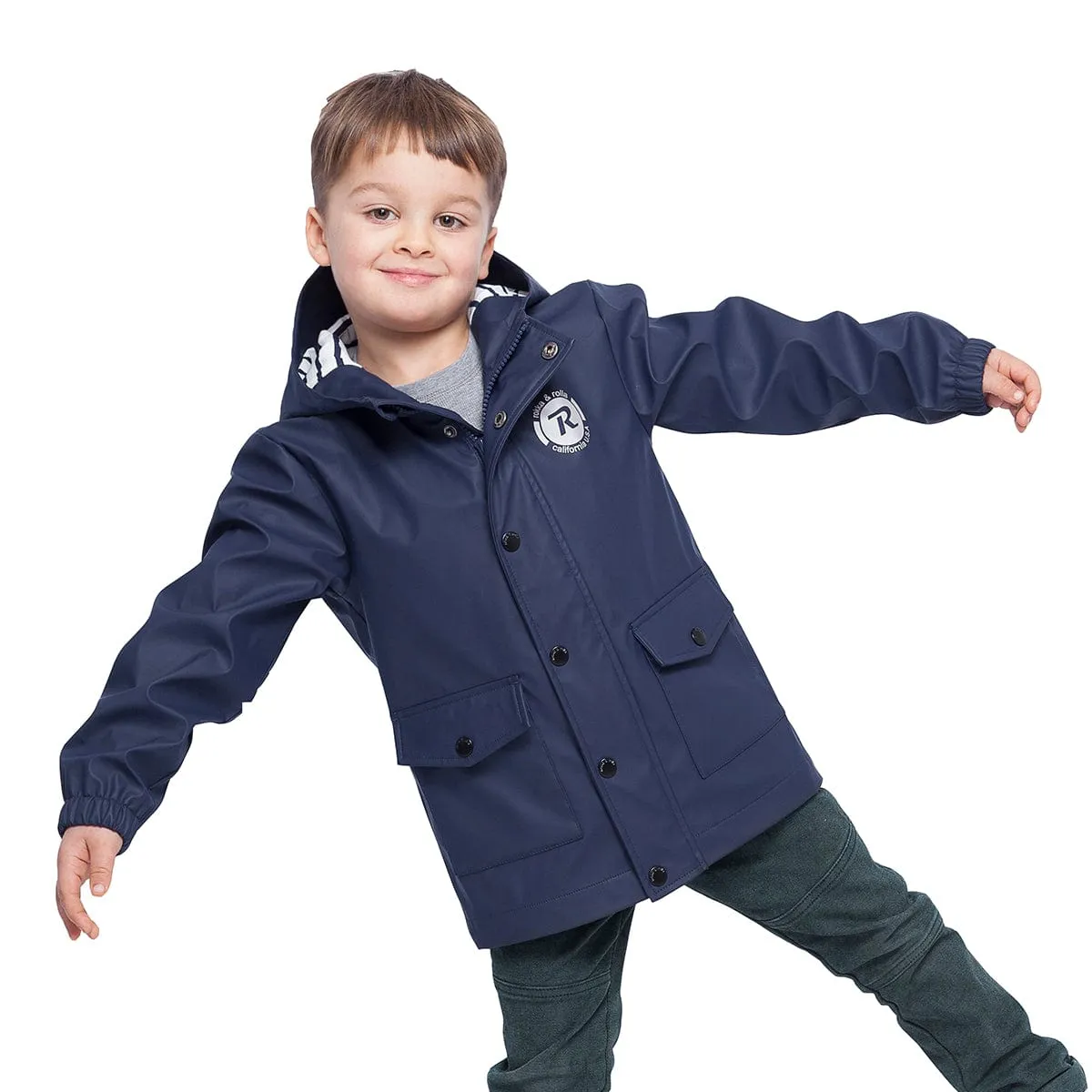 Boys' Waterproof Rubber Slicker Rain Jacket