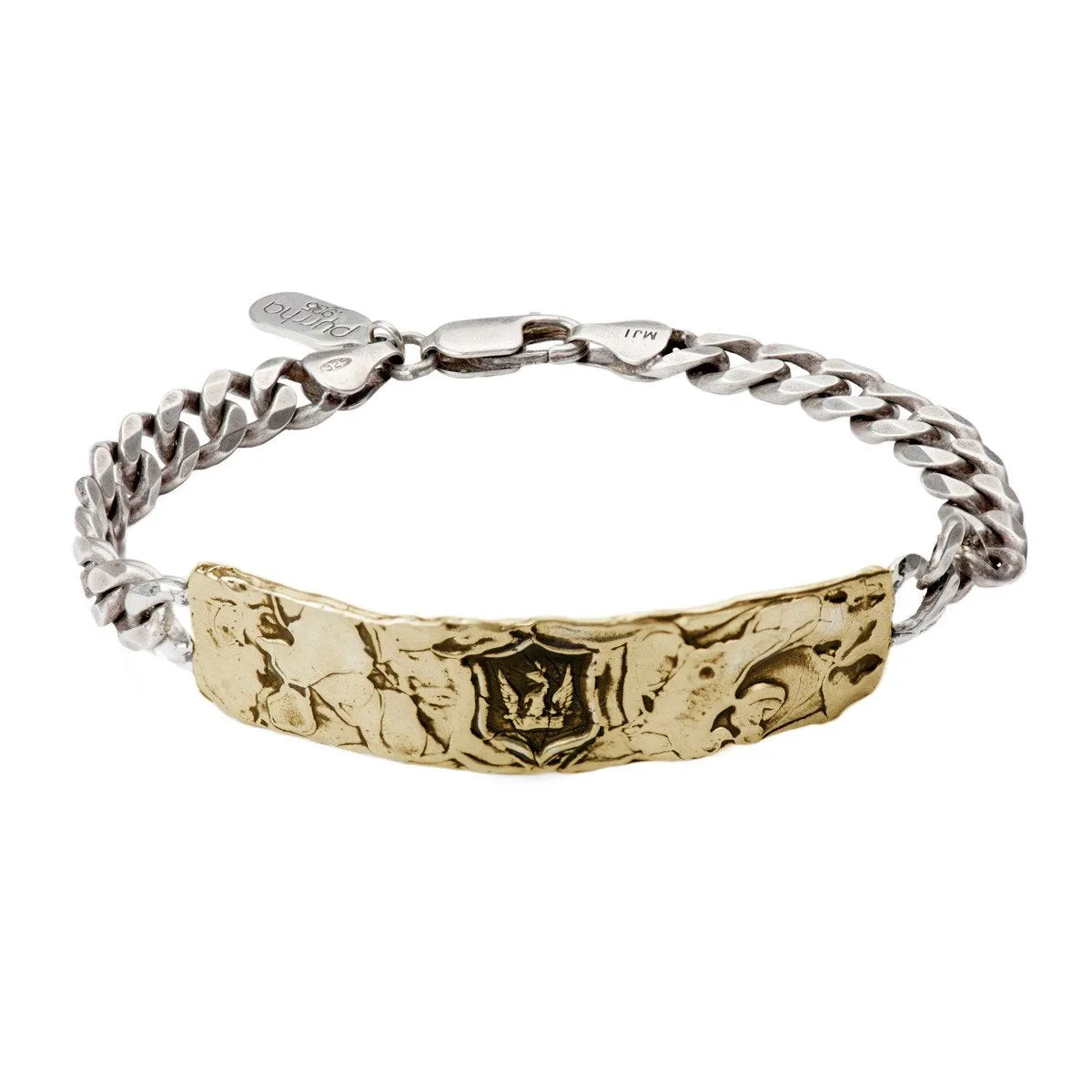 Bravery & Protection Wide Bar Bracelet