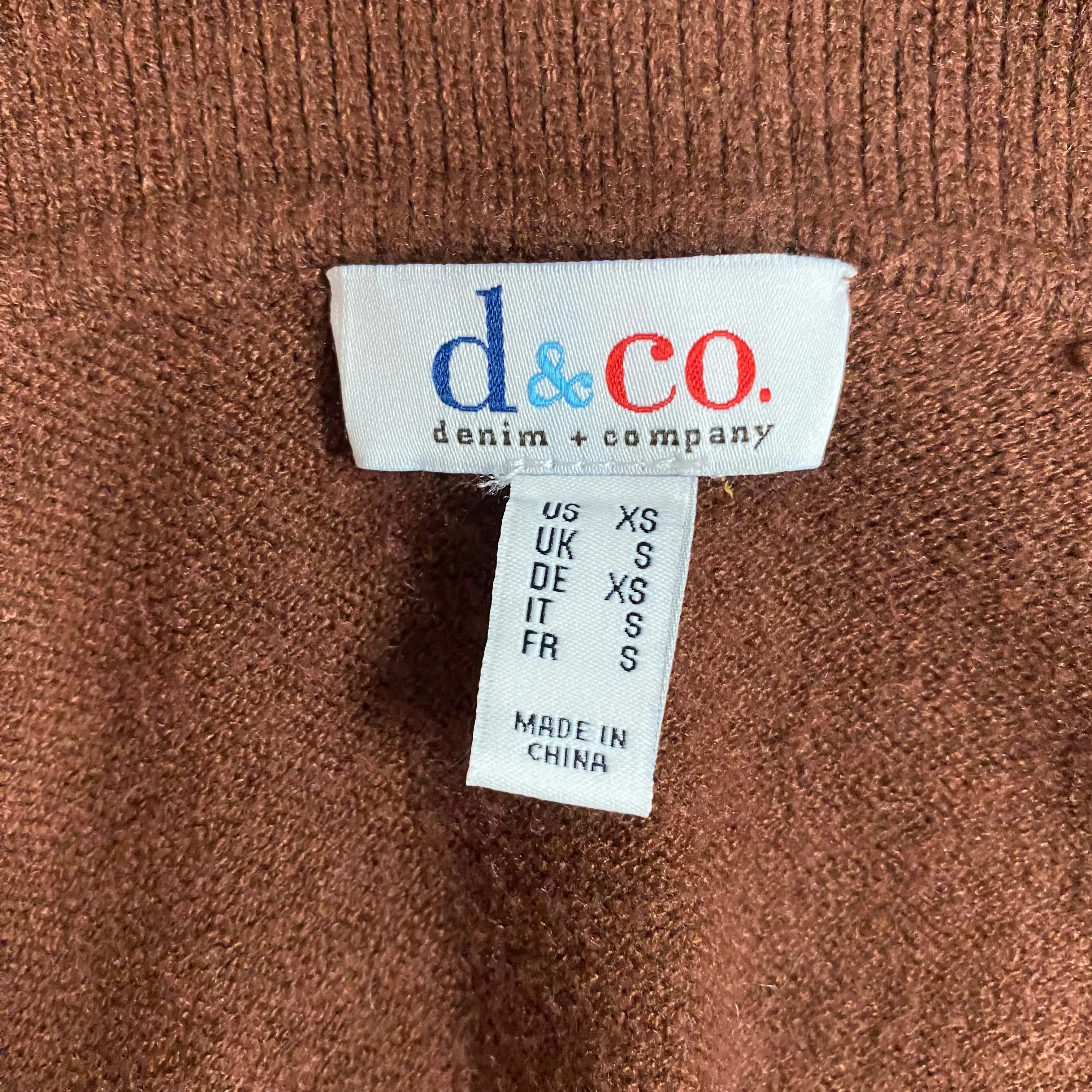 Brick Red Sweater Cardigan By Denim And Co Qvc, Size: Xs