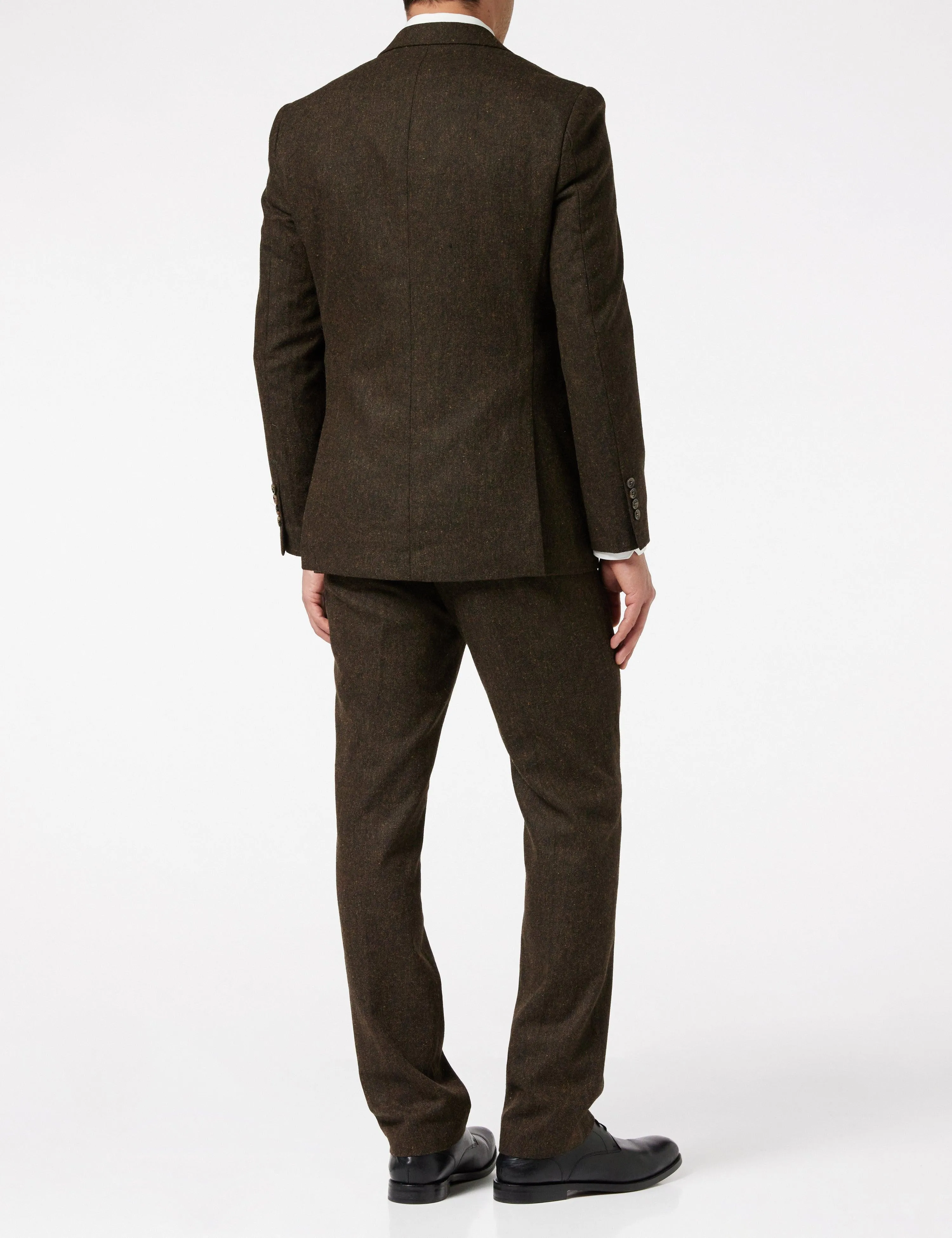 Brown Tweed Tailored Suit