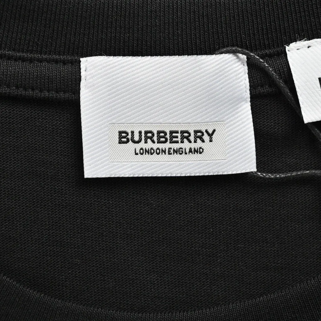 Burberry Black Cotton T-Shirt