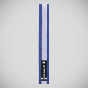 Bytomic Martial Arts Belt Blue/White Stripe