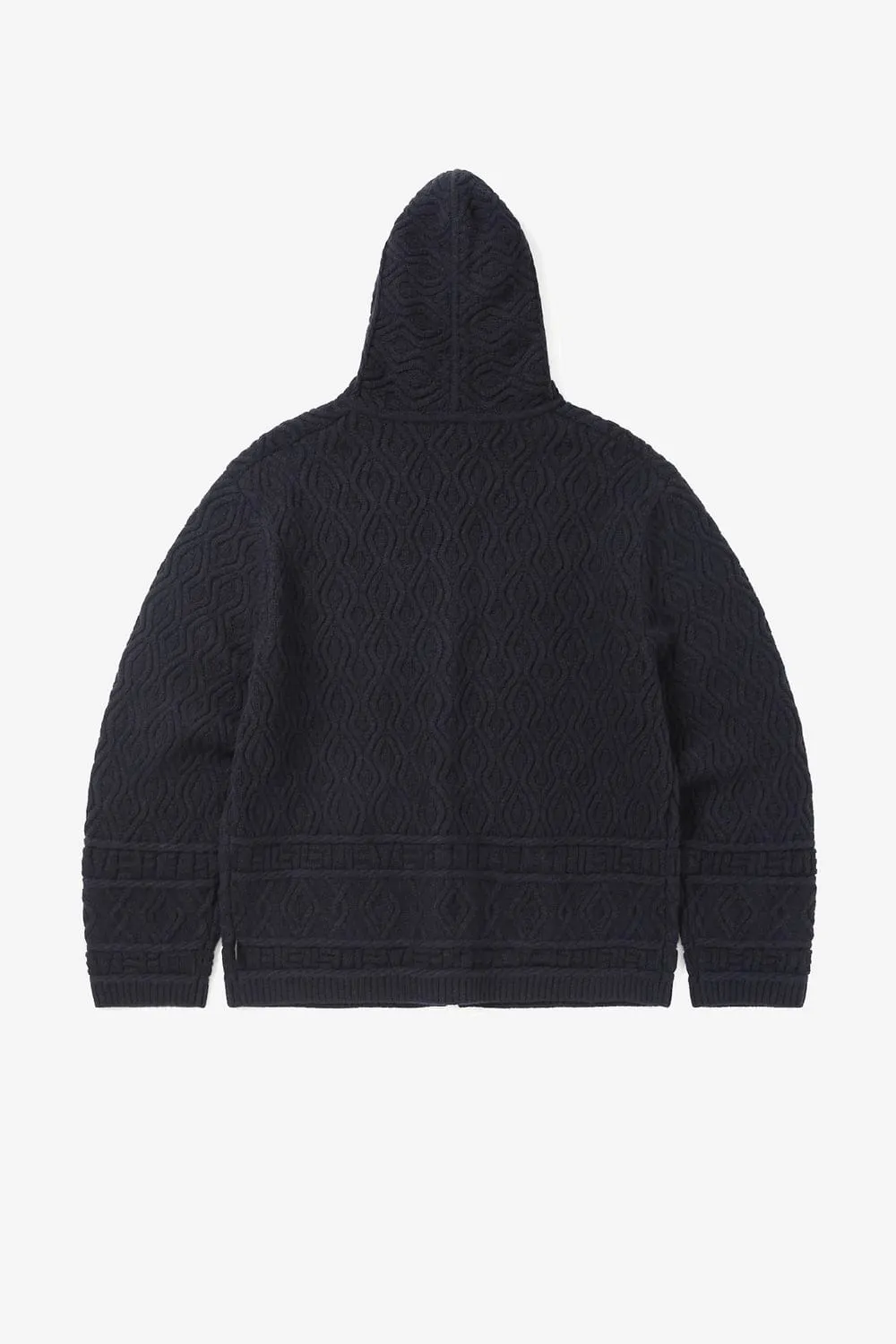 Cable Knit Zip Hoodie