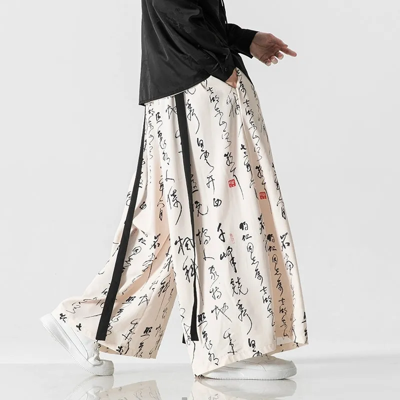 Calligraphy Print Culottes