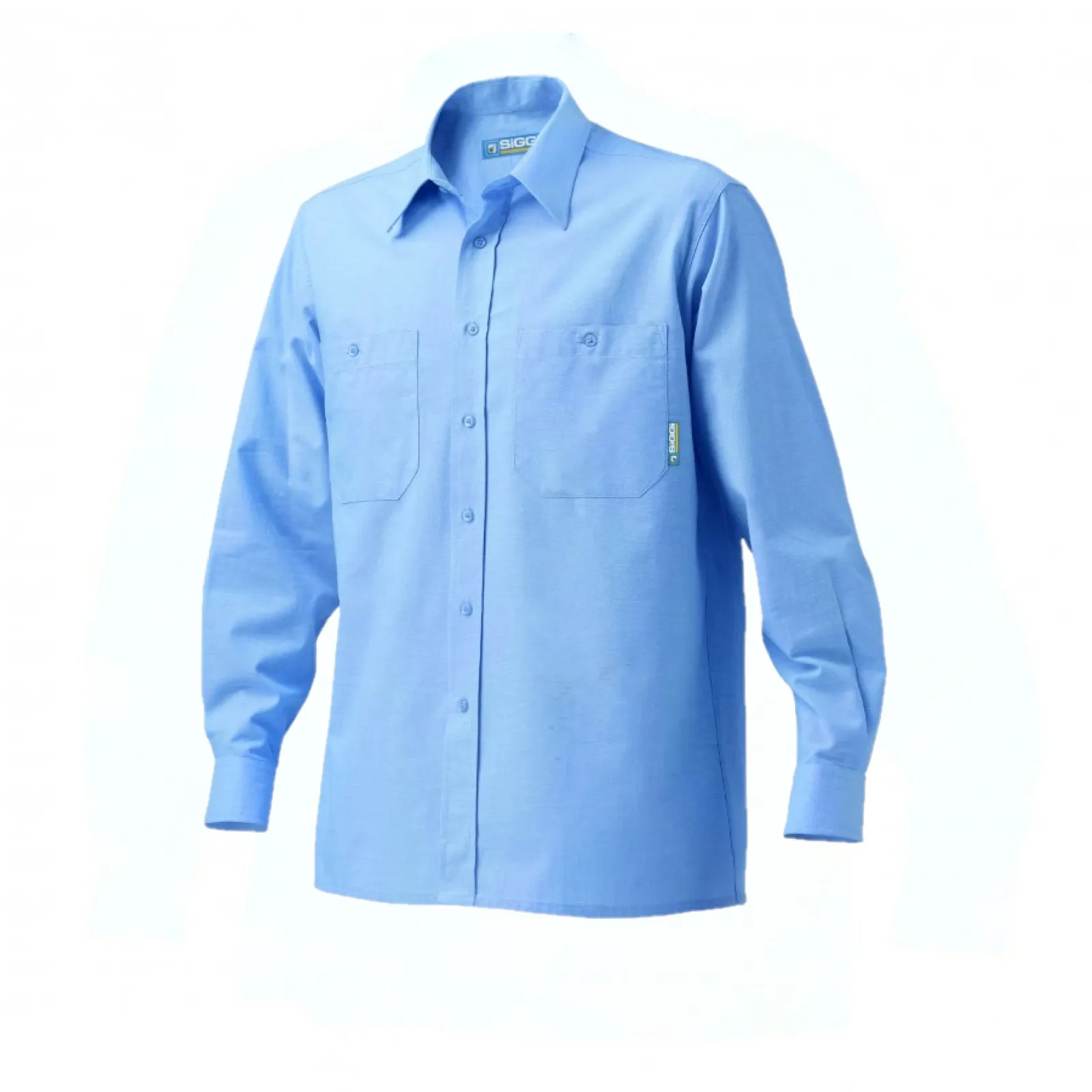 Camicia da lavoro 100% cotone a manica lunga Lord Celeste SIGGI Workwear