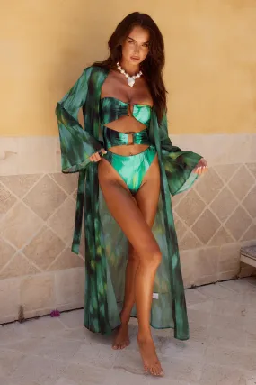 CAMILLE ROBE - CABANA GREEN