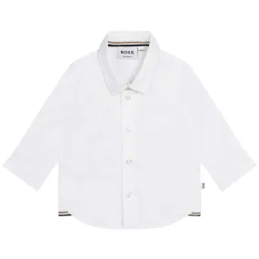 Camisa BOSS blanca para bebé