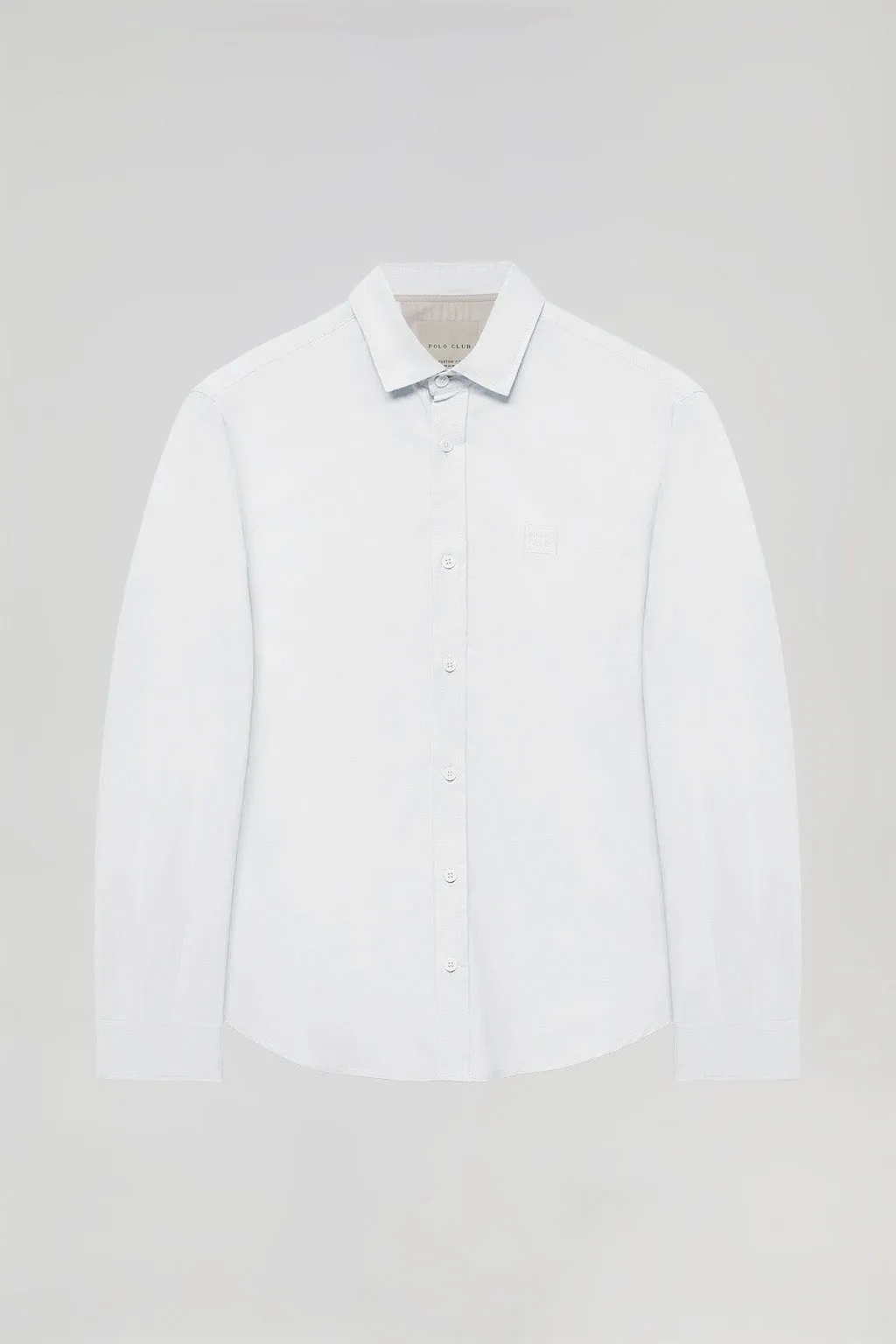 Camisa oxford blanca con detalle bordado Polo Club