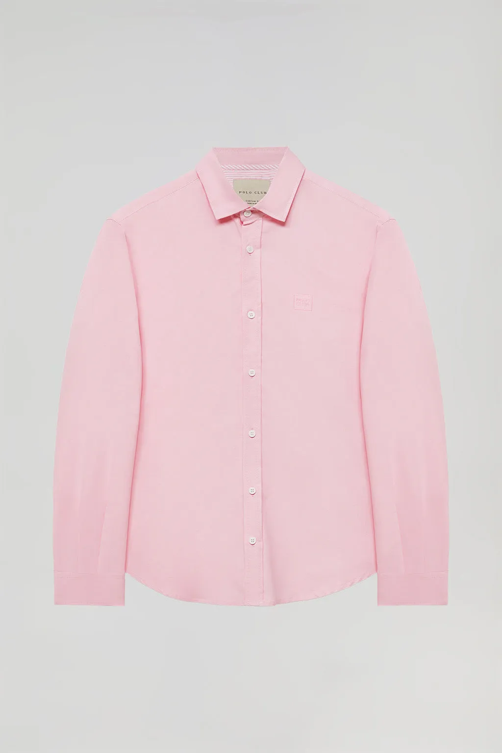 Camisa oxford rosa con detalle bordado Polo Club