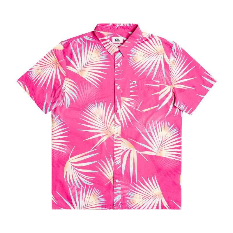 Camisa Quiksilver Pop Tropic Rosa