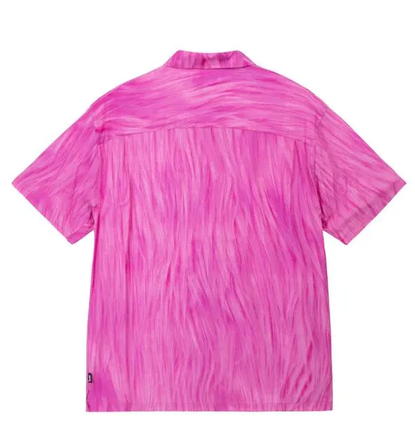 Camisa Stussy Fur Print Pink